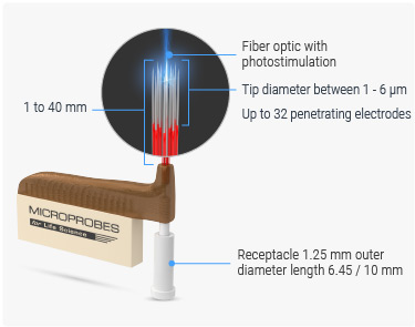 MicroProbes - Optogenetics Electrode Array / Opto-MEA