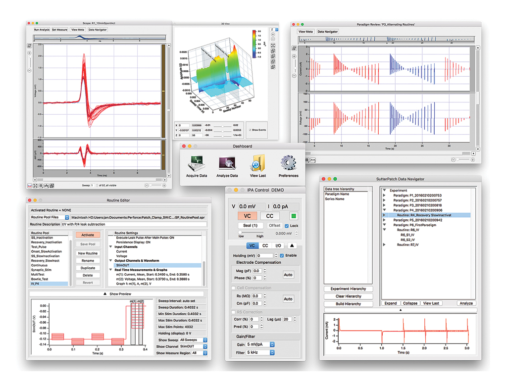 Sutter Instrument  SutterPatch®  Data Acquisition, Management and Analysis Software