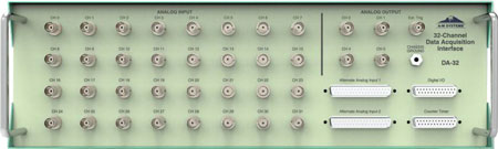 DA-64 front panel Digital Acquisition Interface A-M Systems DA-64