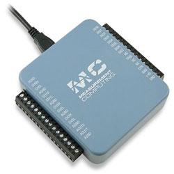 top view A-M Systems 8 Channel card with screw terminals